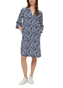 s.Oliver Tuniekjurk Zomerjurk met alloverprint dames jurken maat 34 blauw
