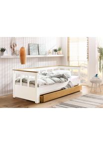 Home Affaire Slaapbank AIRA kinderbed, gastenbed, Skandi-design, lade optioneel met uittrekbare slaapruimte, ideaal voor de jeugd- of logeerkamer
