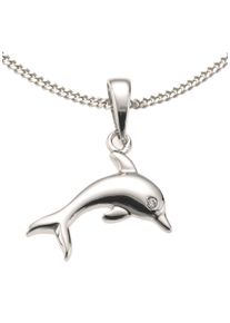 Firetti Ketting met hanger Sieraad cadeau zilver 925 halssieraad halsketting panzerketting dolfijn dames kettingen zilver(kleur)