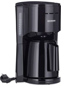 Severin Filterkoffieapparaat KA 9306, 1 l, Thermoskan met doorloopdeksel filter koffiezetapparaten zwart