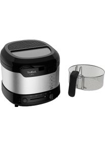 Tefal Friteuse UNO M roestvrij staal Capaciteit 1 kg, thermostaat, kijkvenster, uitlekpositie, FF215 friteuses zwart