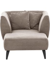Inosign Loveseat Colori fauteuils maat Cord bruin