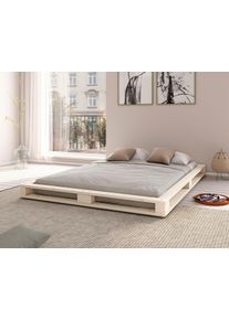 Home Affaire Futonbed "PALO " BESTSELLER! Massief houten bed, rondom opbergruimte futonbedden wit