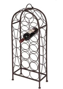 AMBIENTE HAUS Flessenhouder kl. 85 cm- antiek-bruin (1 stuk) wijnrekken bruin