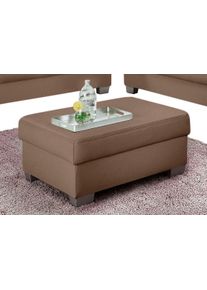 DOMO collection Hocker Amando hockers maat SOFTLUX®-imitatieleer bruin