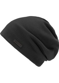 Chillouts Beanie Konya Hat met hoog katoengehalte & flexibele pasvorm voor urban looks heren mutsen zwart