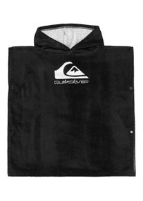 Quiksilver Badponcho Hoody Towel jongens badjassen maat Onesize zwart