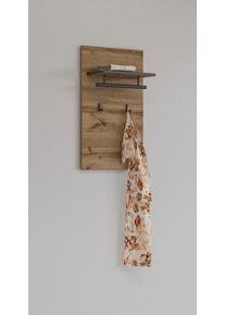 Inosign Kapstokpaneel Cross,Breedte 40 cm moderne wandplank met haken en kledingstang kapstokken beige