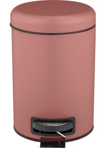 Wenko Tissue-emmer Leman oudroze, 3 liter pedaalemmers roze