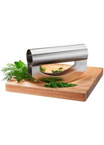 Gefu Wiegmes Viavo Roestvrij staal, precieze mes, ergonomisch handvat. Weegbord: antislip (set, 2-delig) keukenmessen zilver(kleur)