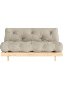 KARUP Slaapbank Daybed Roots Slaapbank – ??Gastenbed & Bank van FSC-Grenen bedden maat Katoenmix beige
