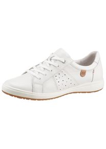 Josef Seibel Sneakers CAREN 01 , vrijetijdsschoen, halfschoen, veterschoen met gepolsterde schacht dames schoenen maat 36 wit