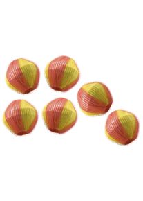 Maximex Wasbal Model Pluisverdrijver Jumbo extra grote wasballen voor de wasmachine, verzamelen pluisjes & haren (set, 6 stuks) accessoires rood