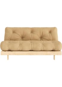 KARUP Slaapbank Daybed Roots Slaapbank – ??Gastenbed & Bank van FSC-Grenen bedden maat Katoenmix bruin
