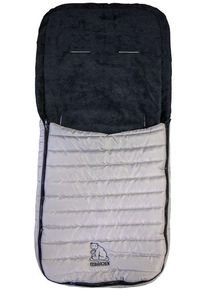 Heitmann Felle Voetenzak IJsbeertjes - gewatteerde voetenzak bij fris weer, ideaal voor kinderwagen & buggy, wasbaar dames pantoffels grijs