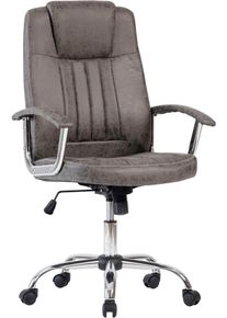 Duo Collection Bureaustoel BILL Vintage look, tot 100kg (1 stuk) bureaustoelen maat Microvezel grijs