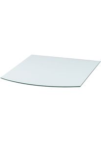 Heathus Bodemplaat Heathus Segmentboog 80 Glas Glas-segment, 80 x 100 cm, 8 mm dikte, transparant, voor vonkenbescherming tuin & klussen wit