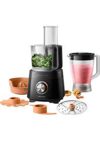 Philips Keukenmachine HR7510/10 Viva Collection 29 functies, 2-in-1 snijschijf, citruspersopzet keukenmachines zwart