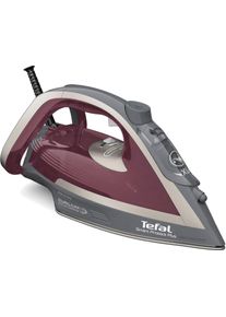 Tefal Stoomstrijkijzer Smart Protect Plus, 2800 W, 40 g/min. continue stoomafgifte, automatische uitschakeling, verticale stoom, wijnrood/grijs,