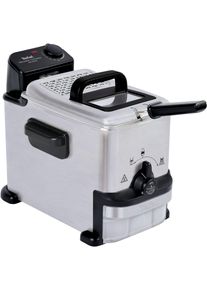 Tefal Friteuse Oleoclean Compact 2 l, deksel met filter, kijkvenster, temperatuurregeling, fr7016 friteuses zwart