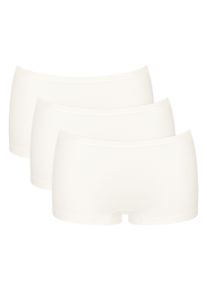 Sloggi Hipster GO Daily Cotton Glans-effect details, elastisch, comfortabel, katoenmix (3 stuks) meisjes onderbroeken maat S wit