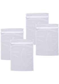 Wenko Wasnet Universeel 3 kg Waszak ter bescherming van fijne was, met rits, kookvast (set, 4 stuks) accessoires wit