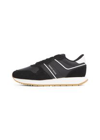 Tommy Jeans Plateausneakers TJW EVA RETRO RUNNER , vrijetijdsschoen, halfschoen, veterschoen met gepolsterde schacht dames lage sneakers maat 38 zwart