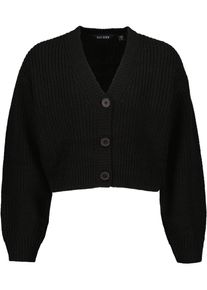 Blue Seven Cardigan in korte vorm en met v-hals meisjes cardigans maat 152 zwart