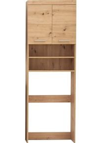 Welltime Kast voor wasmachine Avena Wasmachine opbouw - plaats voor wasmachines tot 60 cm breed ombouwkasten beige
