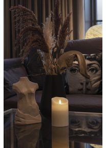 Konstsmide Led-kaars van echte was cr&egrave;mewit, met 3D vlam en gesmolten rand (1-delig) kaarsen wit