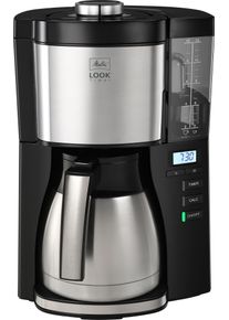 Melitta Filterkoffieapparaat LOOK Therm Timer 1025-18 zwart, 1,25 l filter koffiezetapparaten zwart