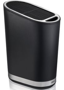 Gefu Messenblok Smartline Kunststof / roestvrij staal met 28 vakken voor messen in verschillende afmetingen (1-delig) messenblokken zwart