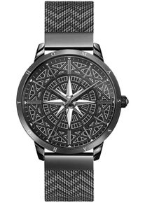 Thomas Sabo Kwartshorloge SPIRIT COSMOS KOMPASS Polshorloge voor dames en heren, unisex, onyx-stenen dames horloges zwart