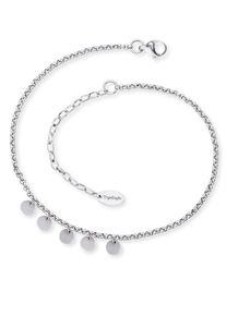 Engelsrufer Enkelkettinkje Luna met zirkoon (synthetisch) dames enkelkettinkjes zilver(kleur)