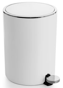 Bischof Tissue-emmer Piaso Ø 21 cm, hoogte 28 cm, inhoud 5,5 l (1 stuk) pedaalemmers wit