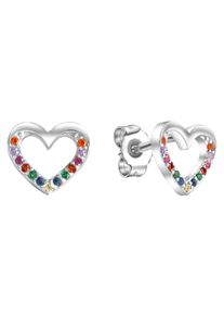 Firetti Oorstekers Sieraad cadeau zilver 925 oorbellen hart dames oorbellen multicolor