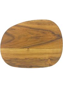 aida RAW Snijplank RAW Teak organische vorm (set, 2 stuks) snijplanken bruin