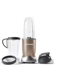 NUTRIBULLET Blender Pro NB907CP - compacte mixer, 900W, 2 mengbekers (700+925ml), Champagne Drukkken, draaien, mixen, sterke motor, beker+accessoires
