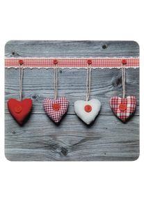 Wenko Kookplaatdeksel Multi Model Harten Spatscherm, fornuisscherm, snijplank, voor keramische kookplaten (1-delig) snijplanken beige