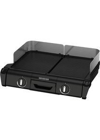 Tefal Tafelgrill TG800N Family-Grill Indoor- & outdoor-elektrische grill, 2 grillplaten, anti-aanbaklaag, 2400 W tafel grills zwart