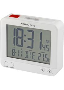 Atrium Radiografische wekker A760-0 Digitale wekker, quartz wekker, binnentemperatuur, slaapkamer wekkers wit