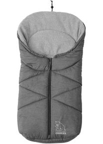 Heitmann Felle Voetenzak Eisbärchen - Kleine wintervoetsak fleece met fleece-voering, voor babyzitje, kinderwagen enz dames pantoffels grijs