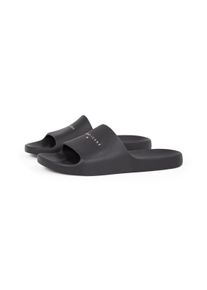 Tommy Jeans Slippers TJM BASIC SANDAL , instapschoen, zomerschoen, comfort-schoen met logo-opdruk heren slippers maat 42 zwart