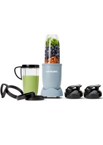 NUTRIBULLET Blender Pro NB907MASL- compacte mixer, 900W, 2 mengbekers(700+925ml), Lichtblauw Drukkken, draaien, mixen, sterke motor, beker+accessoires