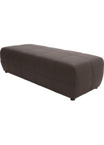 DOMO collection Hocker BRANDON grote uitvoering passend bij 'brandon', ook in cord hockers maat Leer bruin