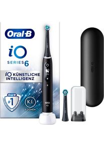 Oral-B Oral B Elektrische tandenborstel IO 6 met magnet technologie, display, 5 reinigingsstanden, reisetui mondverzorging zwart