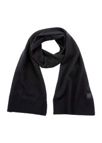 BOSS Orange Gebreide sjaal Akaio_R_Scarf 50% wol winter sjaal wollen sjaal herfst premium mode heren sjaals zwart