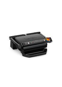 Tefal Contactgrill OptiGrill+, vernieuwde kookniveau-indicator, 6 automatische programma's contact grills zwart