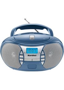 Kärcher Karcher Boombox RR 5025 CD radio, FM radio, batterij/netvoeding, hoofdtelefoonaansluiting alle radio blauw