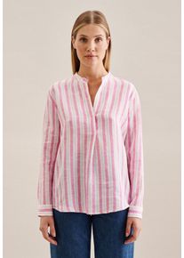 Seidensticker Klassieke blouse Zwarte roos Tunika garenverver dames blouses maat M (38) roze